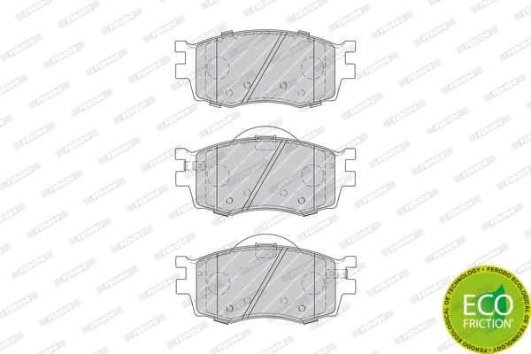Brake Pad Set, disc brake (FDB1955)