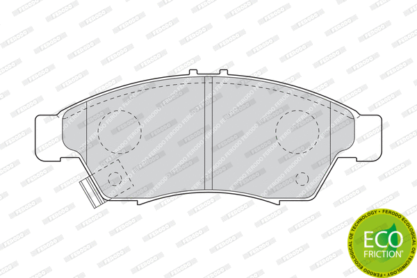 Brake Pad Set, disc brake (FDB1533)