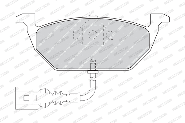 Brake Pad Set, disc brake (FDB5027)