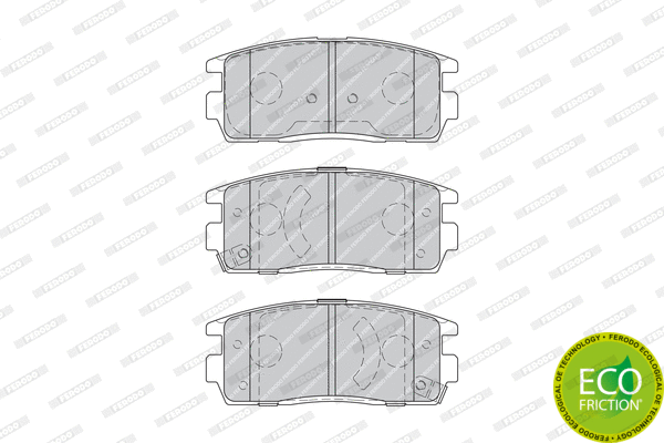 Brake Pad Set, disc brake (FDB1935)