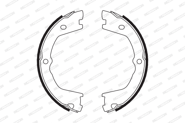 Brake Shoe Set, parking brake (FSB658)