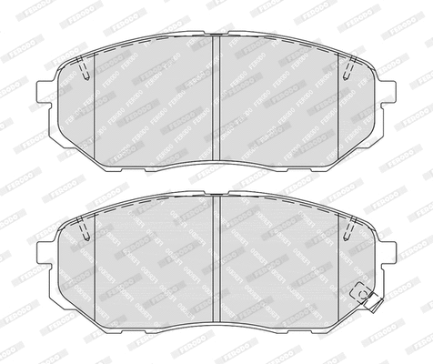 Brake Pad Set, disc brake (FDB4983-D)