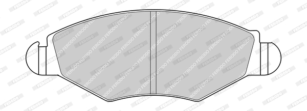 Brake Pad Set, disc brake (FDB1378-D)