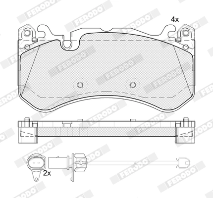 Brake Pad Set, disc brake (FDB5361)
