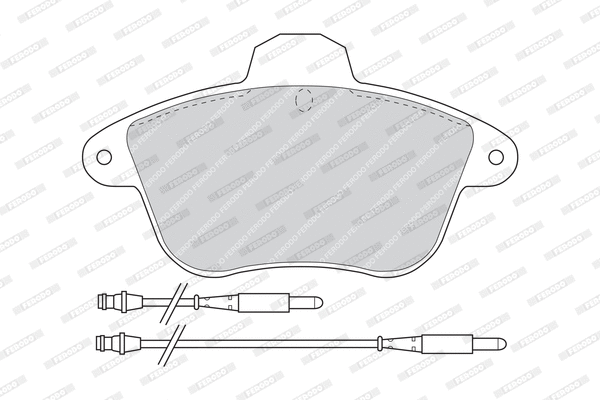 Brake Pad Set, disc brake (FDB742)