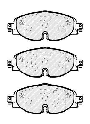 Brake Pad Set, disc brake (FDB5335)