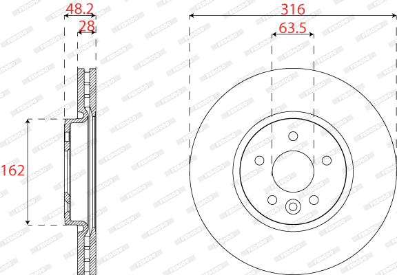 Brake Disc (DDF2794C)
