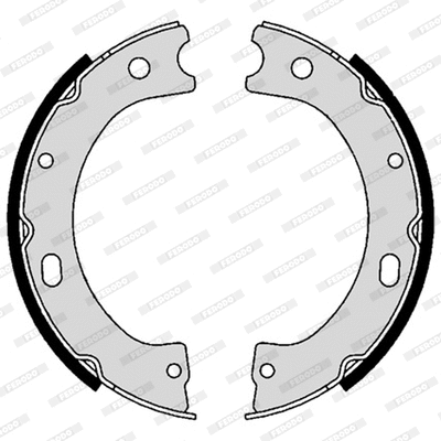 Brake Shoe Set, parking brake (FSB641)