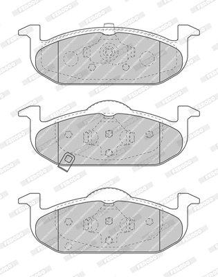 Brake Pad Set, disc brake (FDB4436-D)