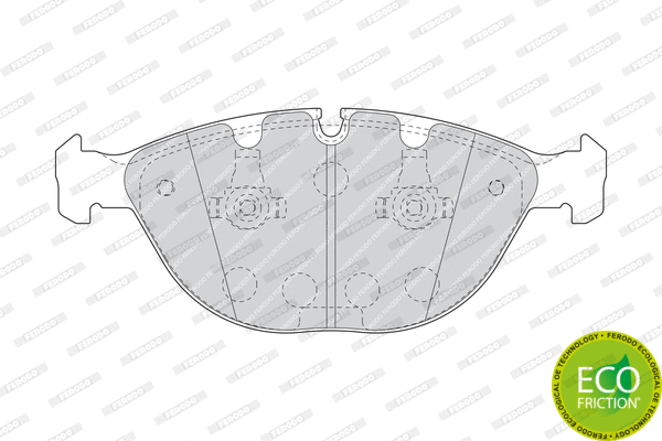Brake Pad Set, disc brake (FDB1618)