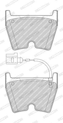 Brake Pad Set, disc brake (FDB5023)