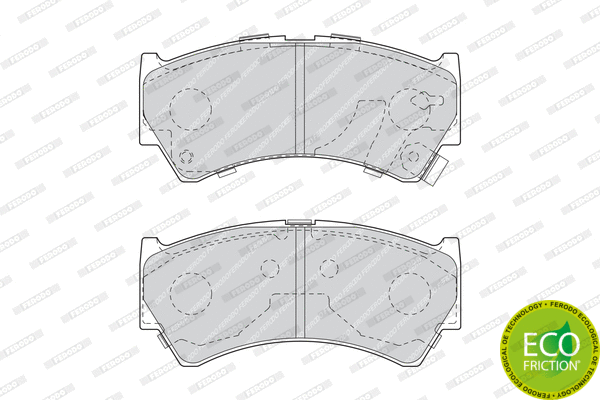 Brake Pad Set, disc brake (FDB1551)