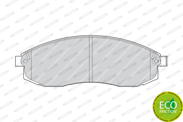 Brake Pad Set, disc brake (FDB1646)