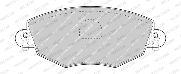 Brake Pad Set, disc brake (FDB1425-D)