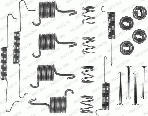 Accessory Kit, brake shoes (FBA129)