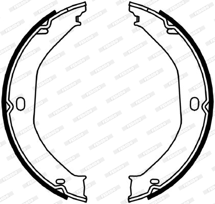 Brake Shoe Set, parking brake (FSB4057)