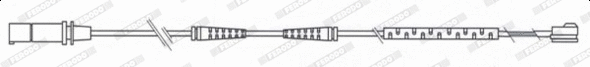 Warning Contact, brake pad wear (FWI334)