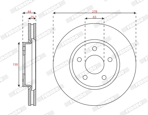 Brake Disc (DDF3050C)