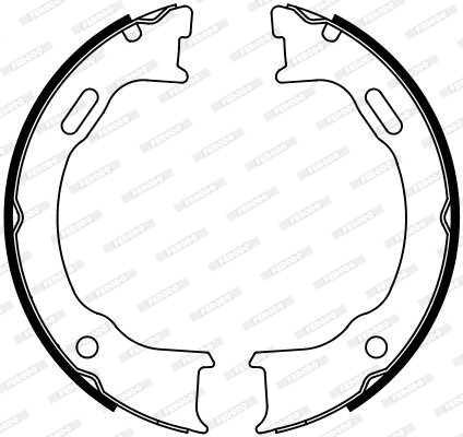 Brake Shoe Set, parking brake (FSB4111)
