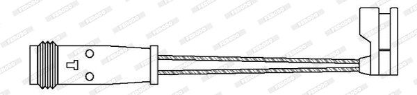 Warning Contact, brake pad wear (FWI294)
