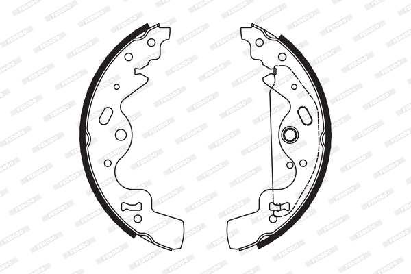Brake Shoe Set, parking brake (FSB651)