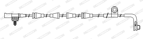 Warning Contact, brake pad wear (FWI282)