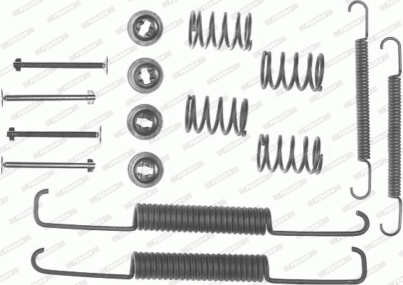 Accessory Kit, brake shoes (FBA85)