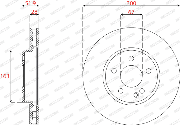 Brake Disc (DDF2792C)