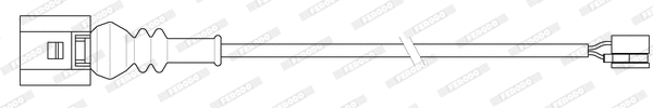 Warning Contact, brake pad wear (FWI391)