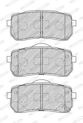 Brake Pad Set, disc brake (FDB4114-D)