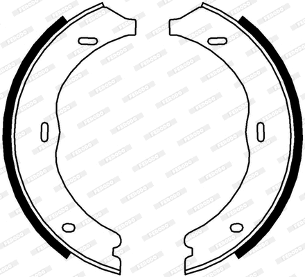 Brake Shoe Set, parking brake