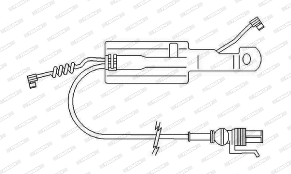 Warning Contact, brake pad wear (FAI168)
