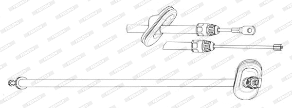 Cable Pull, parking brake (FHB433085)