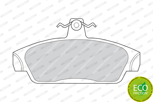 Brake Pad Set, disc brake (FDB603)