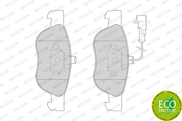 Brake Pad Set, disc brake (FDB1056)