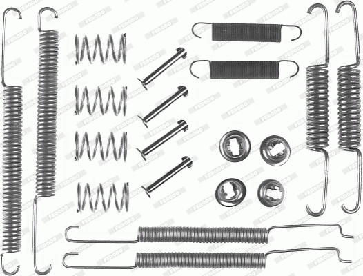 Accessory Kit, brake shoes (FBA58)