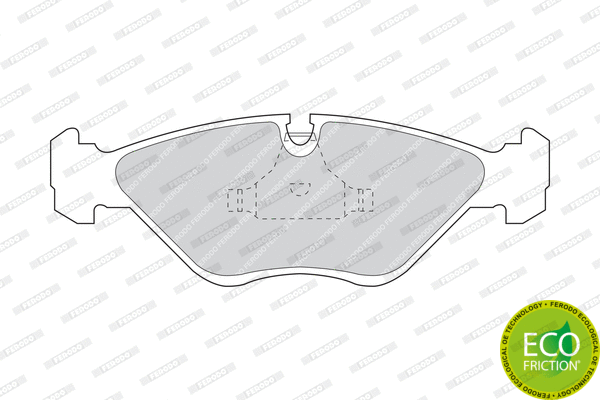Brake Pad Set, disc brake (FDB670)