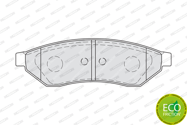 Brake Pad Set, disc brake (FDB1986)