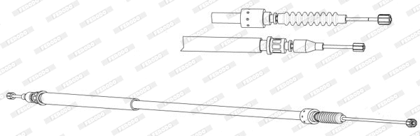 Cable Pull, parking brake (FHB433104)