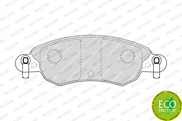 Brake Pad Set, disc brake (FDB1410)