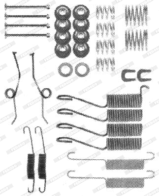 Accessory Kit, brake shoes (FBA68)