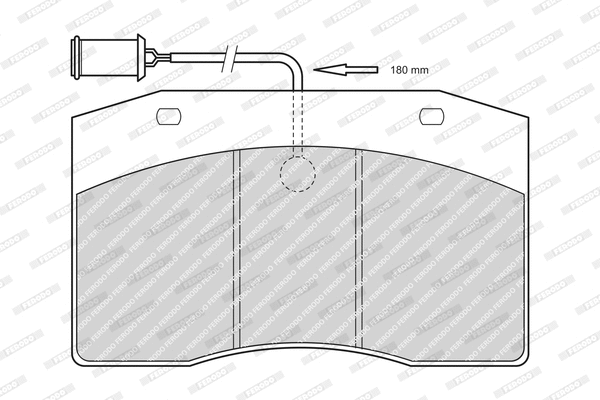 Brake Pad Set, disc brake (FCV801)