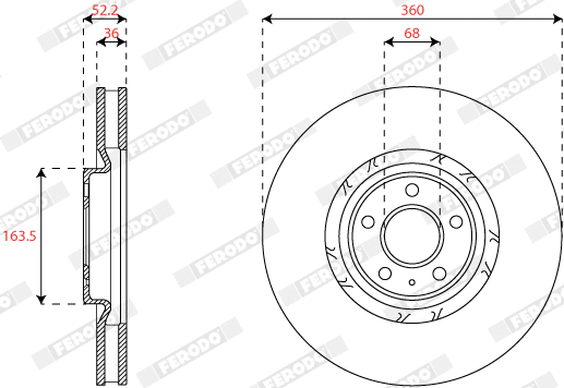 Brake Disc (DDF2774LC-1)