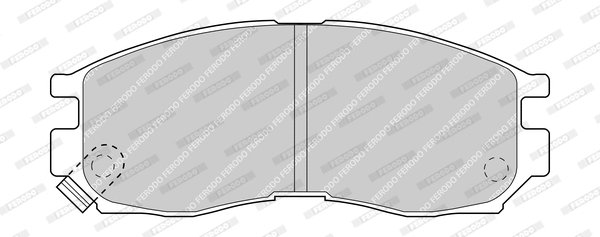 Brake Pad Set, disc brake (FDB764-D)