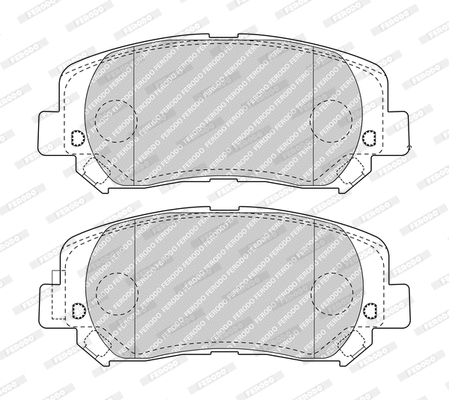 Brake Pad Set, disc brake (FDB4999)