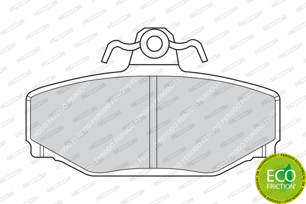Brake Pad Set, disc brake (FDB676)
