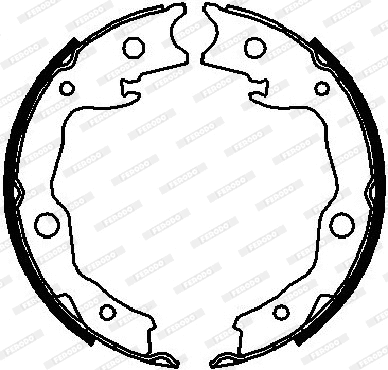 Brake Shoe Set, parking brake (FSB4029)