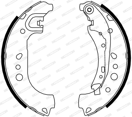 Brake Shoe Set (FSB4313)