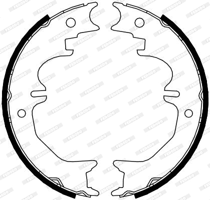 Brake Shoe Set, parking brake