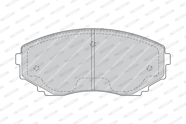 Brake Pad Set, disc brake (FDB1445)